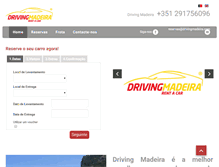 Tablet Screenshot of drivingmadeira.com